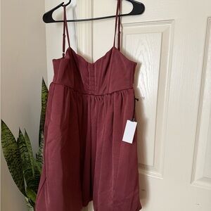 ASTR The Label Elegant Burgundy Dress